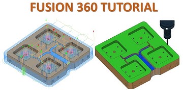 Fusion 360 Tutorial #74 | Milling 2D & 3D Basic Toolpath Machining