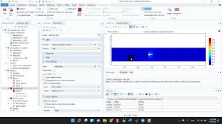 Ocean Waves effect through cylinder 2D Simulation & Forces Calc by COMSOL Multiphysics شرح بالعربي screenshot 2