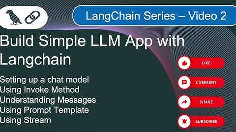 Build Simple LLM App - Langchain (Video 2)