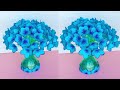 Plastic Bottle Flower Vase Craft - Paper Flowers - Home Decor Ideas// প্লাস্টিক বোতলের ফুলদানি তৈরি