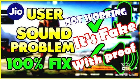 HOW TO FIX MIC GLITCH IN JIO SIM | MIC GLITCH FIX | PUBG SOUND PROBLEM FIXED || PUBG MIC NOT WORKING