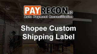 Shopee Custom Shipping Label Youtube