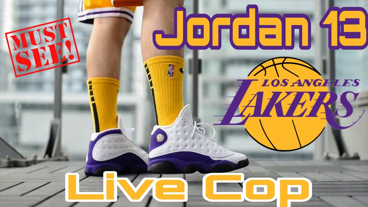 Air Jordan 13 "Lakers" Live Cop / MUST WATCH!