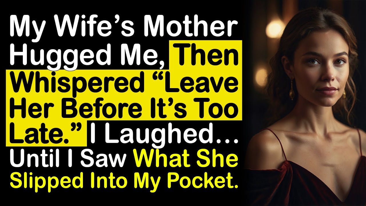 My Wife’s Mother Whispered “Leave Her.” I Ignored It — Until I Found