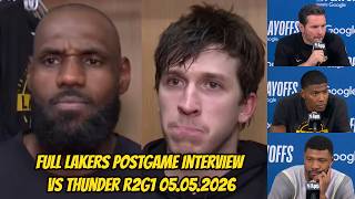 R2G1 Lakers vs Thunder | Postgame Interviews x Highlights: May 5, 2026