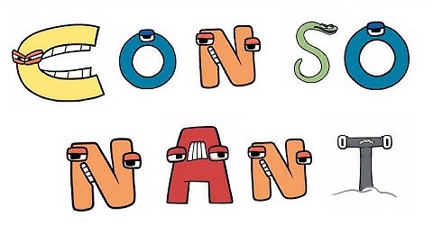 Alphabet lore but only when a consonant is on screen