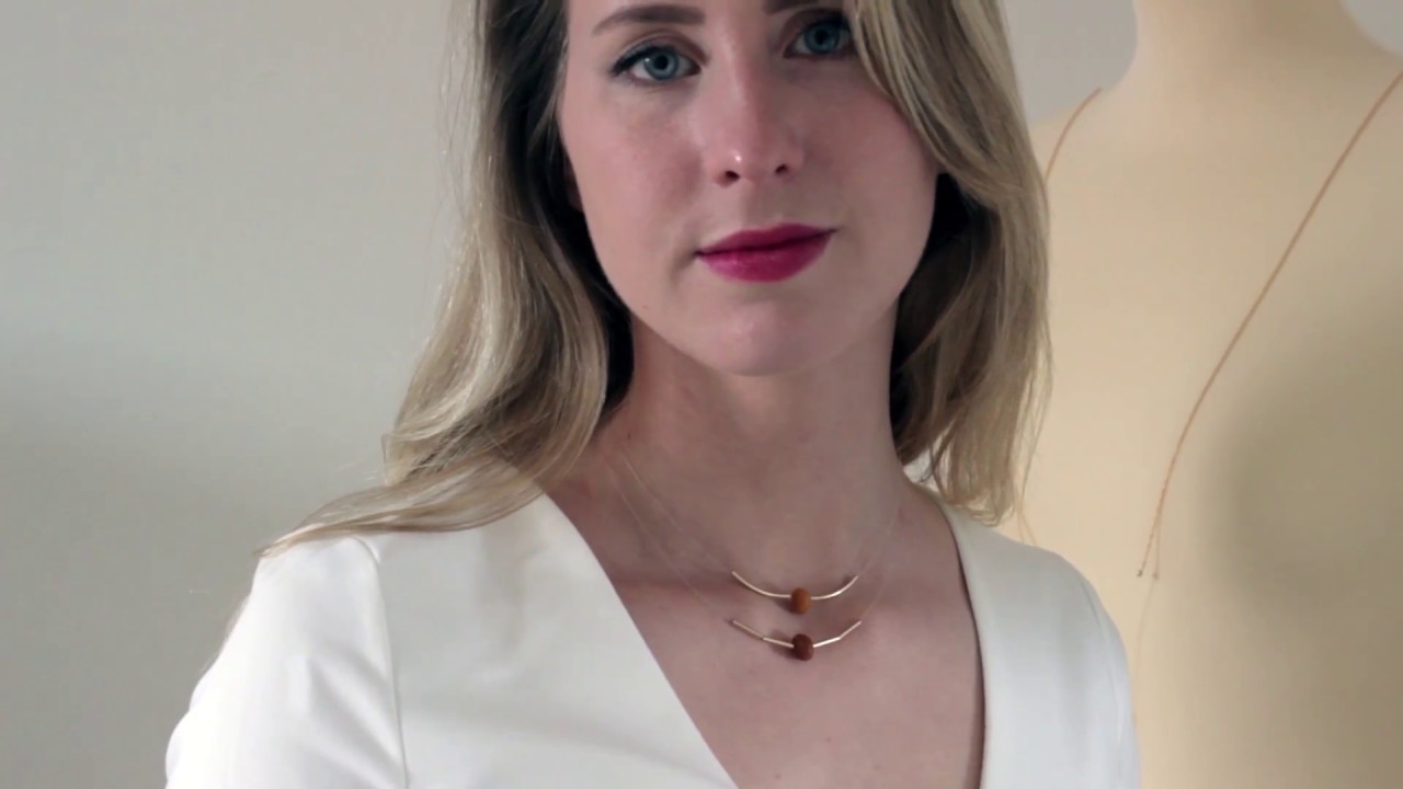 Trilogie 3/3 Bijou de corps n°3 . SYDO bijoux . Perle d'ocre