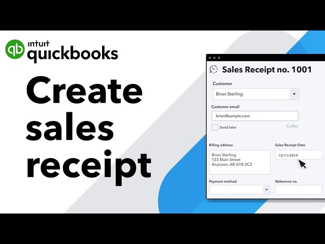 Create Sales Receipt, Help