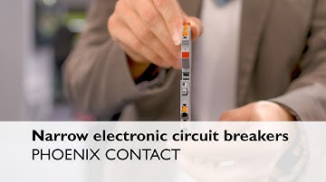 Narrow electronic circuit breaker | PTCB: simple, space-saving potential distribution