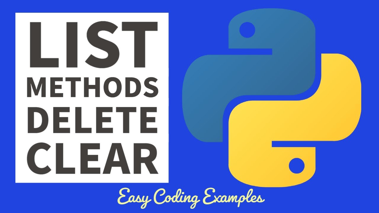 Python For Beginners - Basic List Methods Examples 2022 - YouTube