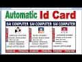 ID Card Design in ms word | how to make id card in microsoft word