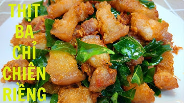 sao tôi không biết làm món THỊT BA CHỈ CHIÊN RIỀNG này sớm hơn chứ ? ngon quáaaaa @bepbangoai5961
