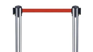Retractable Cassette Belt Queue Manager | Crowd Control Barrier Stand | Cassette Belt Queue Manager 