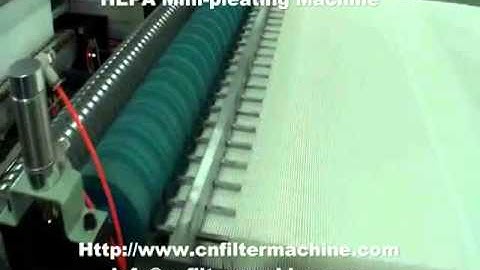 HEPA Mini-pleating Machine