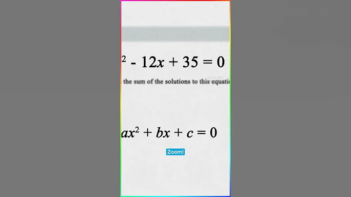 The Sneaky SAT Quadratic Shortcut