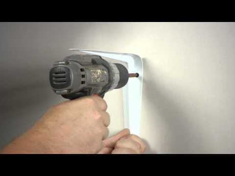 How to Install a Heavy Shelf With Brackets to Drywall : Wall Repair