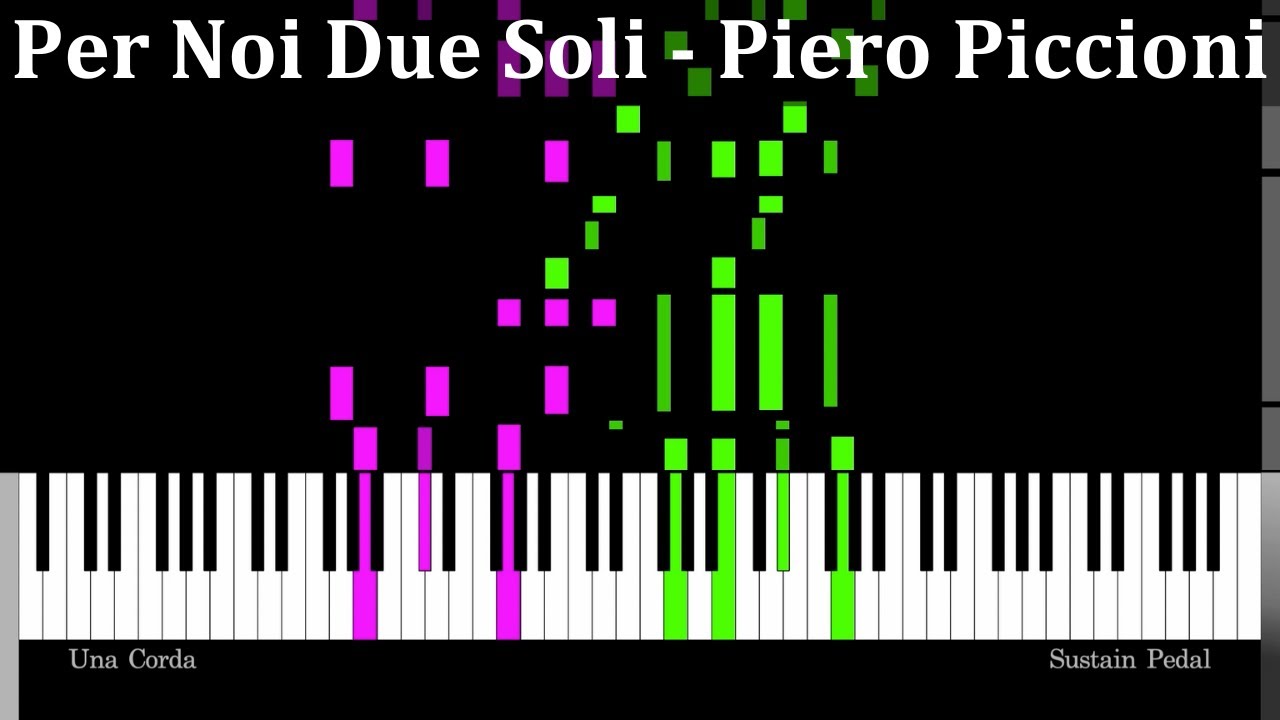 Per Noi Due Soli (Love Theme) - Piero Piccioni | Piano Tutorial【Synthesia-style】