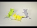 Origami mouse by kasahara kunihiko  yakomoga easy origami tutorial