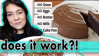 I tried making the 5 MINUTE CHOCOLATE CAKE - NO Bake - RECIPE (Emma's Goodies)!   | Tasty Tuesday