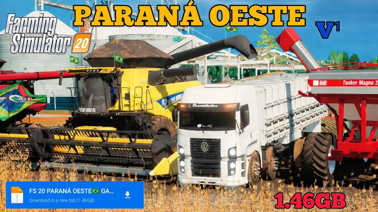 SAIU!!! MELHOR APK FS 20 FAZENDA PARANÁ OESTE 🌊 COM MODS BRASILEIROS🇧🇷 PESANDO 1.46GB