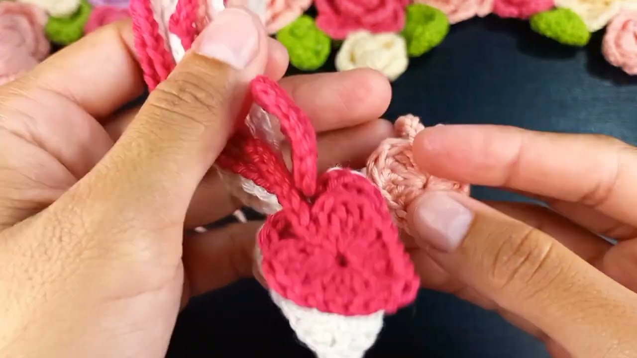 😲 NO TIRES TUS SOBRANTES DE HILO❗️EL LLAVERO MÁS LINDO QUE TEJERÁS PROYECTO FÁCIL Y RÁPIDO LLAVERO 🤩