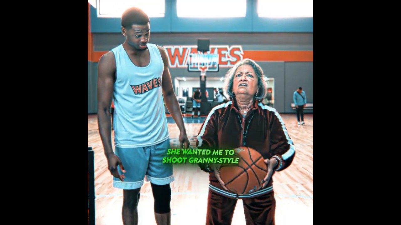 He had to shoot 'Granny Style' to save the Game… 🏀 - Running point