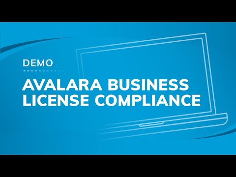 Avalara Business License Compliance Demo