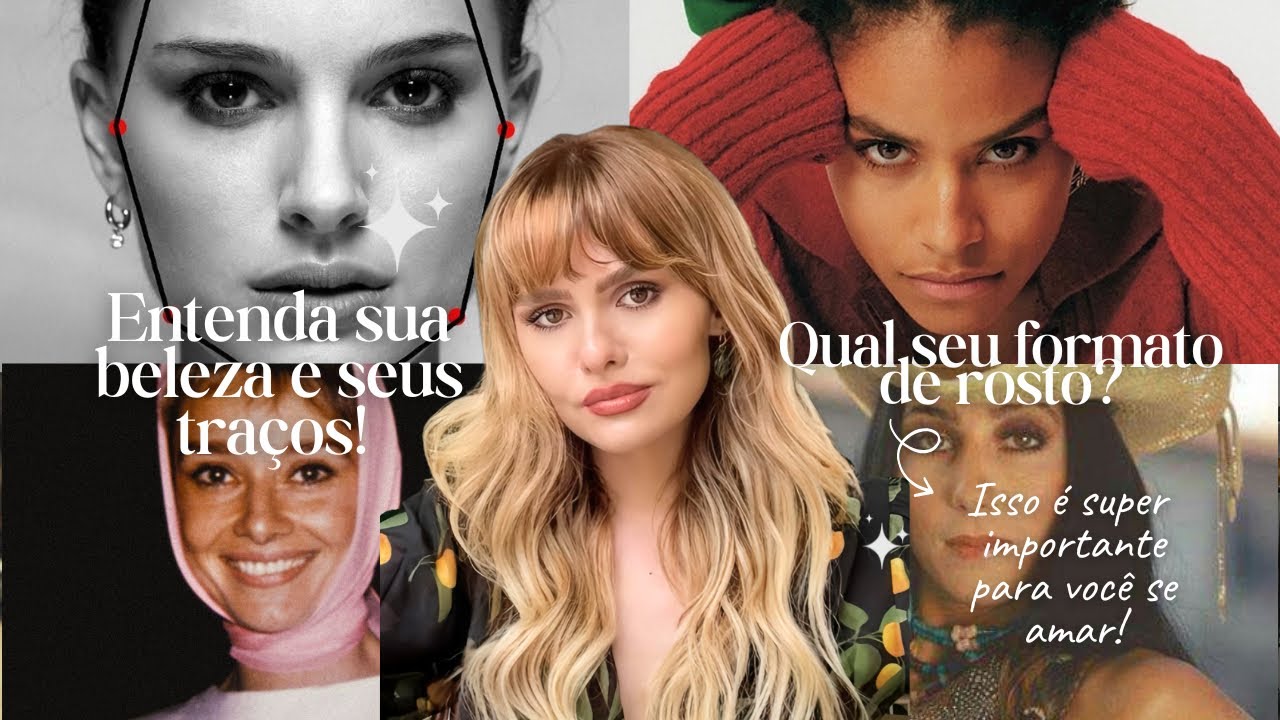 DESCUBRA SEU FORMATO DE ROSTO + com quem você parece!