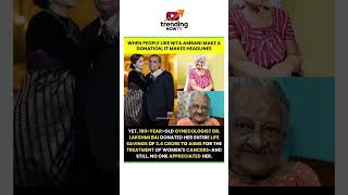 Famous WHEN PEOPLE LIKE NITA AMBANI MAKE A DONATION, IT MAKES HEADLINES #viral Wealth