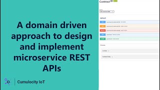 A domain driven approach to design and implement microservice REST APIs for Cumulocity IoT