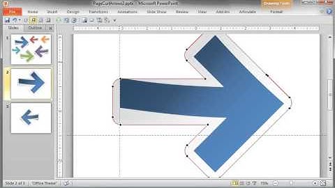 PowerPoint Page Curl Effect: Creating the pealing effect (5/5)