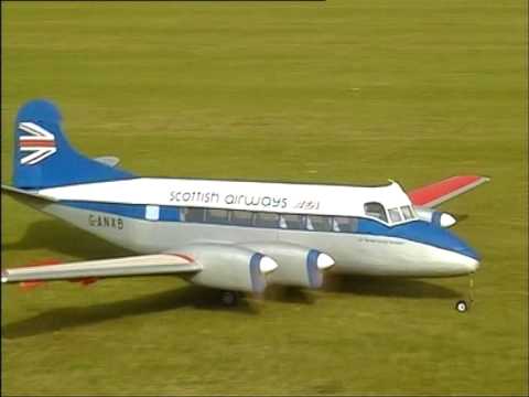 RC plane DeHavilland Heron at Baldock