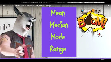 The GOAT Teaches Math.  Mean, Median, Mode, Range.