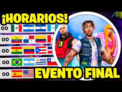 ¿CUANDO y A QUE HORA es EL EVENTO FINAL de FORTNITE? ⏰❓ HORARIOS EVENTO CAPÍTULO 6 FORTNITE