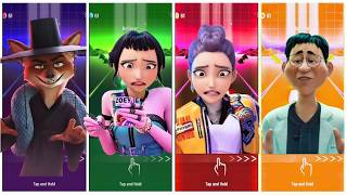 Kpop Demon Hunters 🆚 Tiles hop EDM RUSH 🎮 screenshot 4