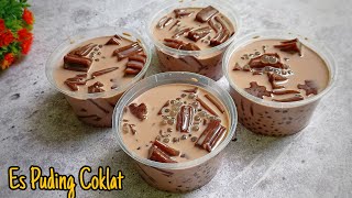 RESEP ES PUDING COKLAT || Dessert Segar dan Enak Kekinian.