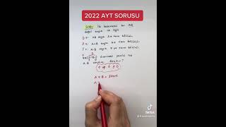 2022 AYT ÇIKMIŞ SORUSU - MANTIK