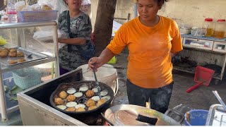 Takhmao Street Food Tour / Steamed Pig Brain and More in Kandal Province, Cambodia