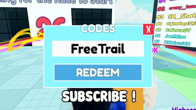 Roblox ProTube Race Clicker Codes (December 2022)