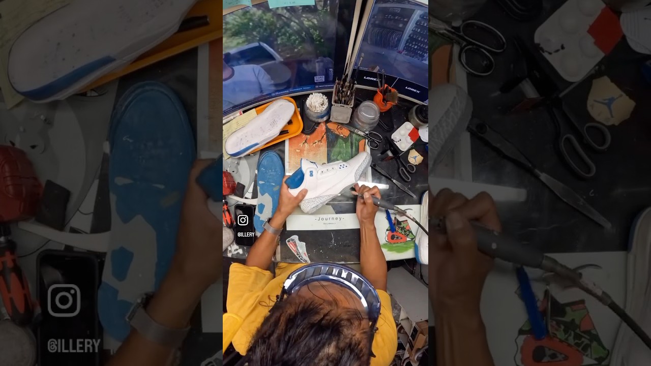 Midsole and Back Tab Swap for these Harbor Blue 3s. 