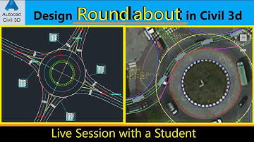 How to Design Roundabout in AutoCAD Civil 3d | Create Roundabout in Civil 3d |Modelling a Roundabout