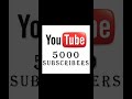 Thank you all 5000 subscribers