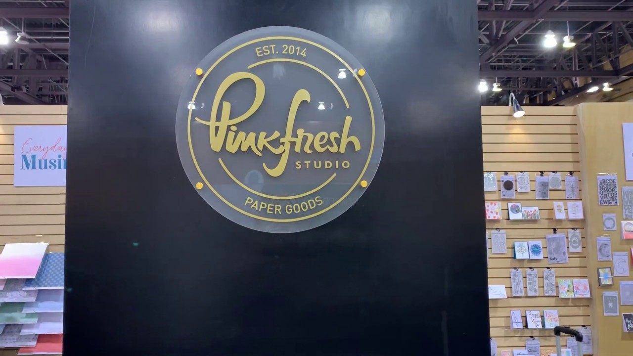 PinkFresh Studio Booth Tour— Creativation 2019 card making happy birthday