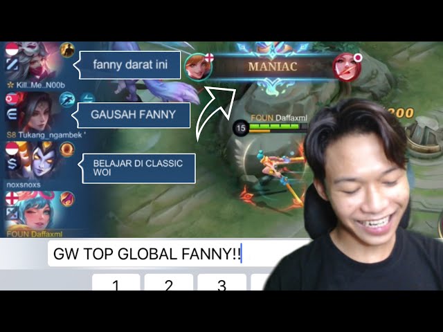 PURA-PURA DARAT GABISA MAIN FANNY SAMPAI DI HUJAT TAPI BERUJUNG MANIAC!! - Mobile Legends class=