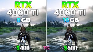 RTX 4060 Ti 8GB vs RTX 4060 Ti 16GB - Test in 10 Games