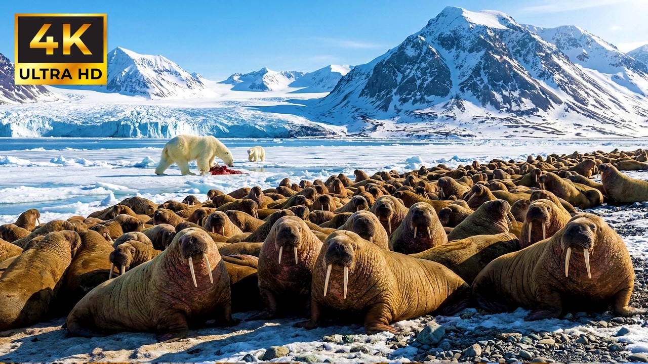 Relaxing Walk in Svalbard: The Frozen North - Polar Bear Hunt & Walrus Colonies