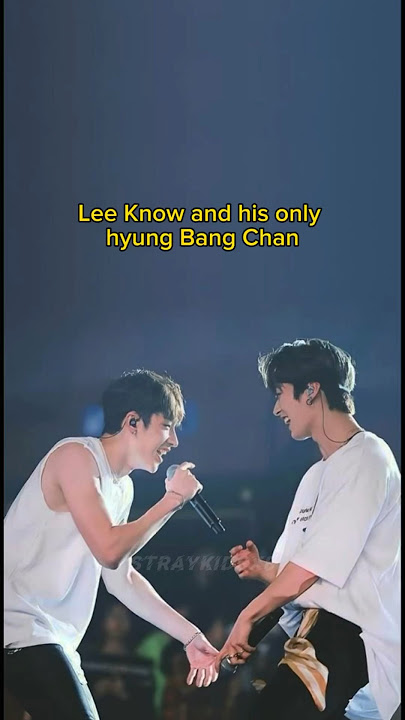 Lee Know and his only hyung Bang Chan #straykids #stay #bangchan #leeknow