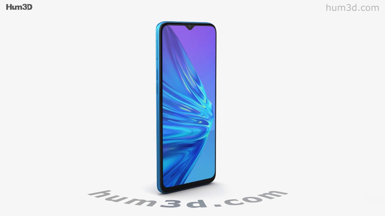 Realme 5 Crystal Blue 3D model by 3DModels.org