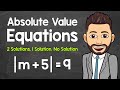Master Absolute Value Equations: Find One, Two, or No Solutions! 🔢