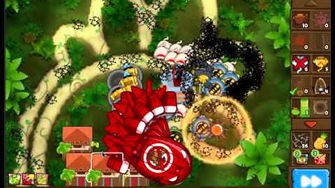 Bloons Monkey City: Contested Territory on "Turkey" City Level 23